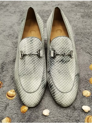 Cassido Shoes Deri Özel Renkli Keten Ayakkabı Kemer Hediyeli