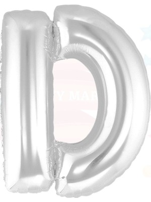Balon Folyo 40'' Harf Gümüş D