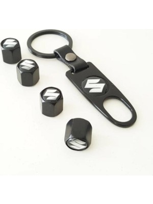 Suzuki Grand Vitara  Metal Anahtarlık ve 4 Adet Metal Sibop Kapağı Seti