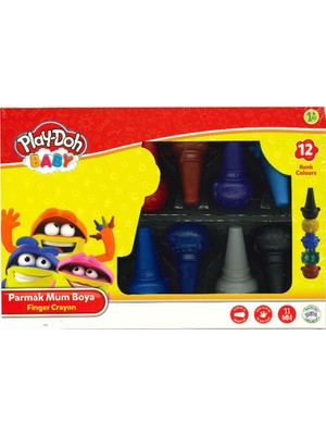 Play-Doh  PLAY-CR017 Baby Parmak Mum Boya 12 Renk