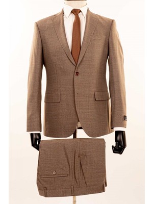 Jan Carlucci Regular Drop 6 Yünlü Takım Elbise Erkek İçin Şık Tasarım ve Konfor