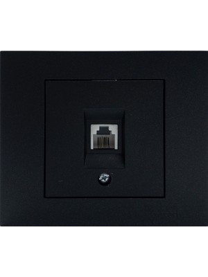 Ovivo Grano Siyah Nümeris Telefon Prizi Cat3 Çerçeveli