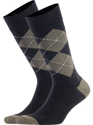 Aytuğ Erkek Premium Lyocell Çorap 6'lı - Siyah/renkli