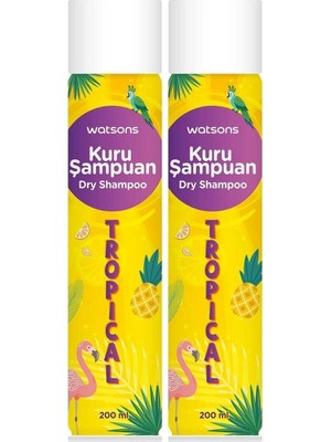 Watsons Kuru Şampuan Tropik  200 ml 2li Set