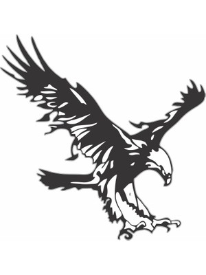 Sticker Master Sticker Master Kartal Eagle Etiket Çıkartma Oto Motor Araba Pc Bilgisayarr Laptop Siyah 15 cm Oto Motor Pc Etiket