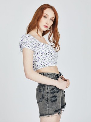 Loft 2027239 Kadın Blouse Short Sleeve