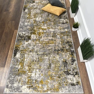 Halı Evrim G3904 100X370 cm  Krem/sarı Kesme Yolluk Halı