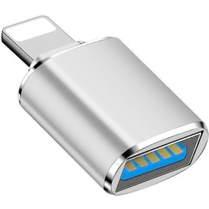 Lightning To Otg Adapter Lightning Dişi USB Dönüştürücü Adaptör Gri