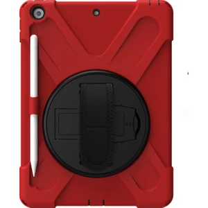 Apple iPad Pro 10.5 Kılıf Defender Standlı Askılı Tank Case A1701 A1709 A1852 Kırmızı