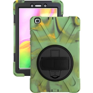 Samsung Galaxy Tab A 10.1 T510 Kılıf T515 T517 Defender Standlı Askılı Tank Zırhlı Case Kamuflaj