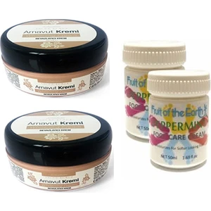 Three Brand 50ML Arnavut Aklık Kremi 2 Adet+Foot Care Cream Cooling Peppermint 50 ml Ayak Bakım Kremi Nane Ferahlığıvekokusu 2 Adet