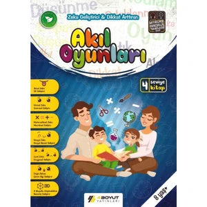 4 Boyut Yayınları 8+ Yaş 4 Boyutlu Zeka Geliştirici ve Dikkat Arttıran Akıl Oyunları Seti