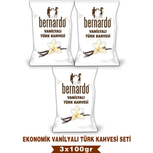 3lü Vanilyalı Türk Kahvesi Ekonomik Set 100GRX3