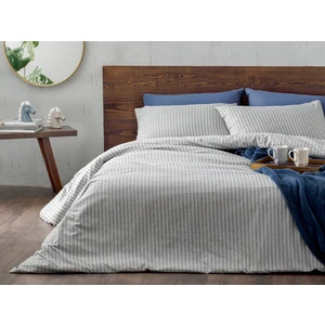 English Home Classy Melange Twill Çift Kişilik Nevresim Takımı 200 x 220 cm Gri