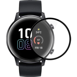 Honor Magic Watch 2 42MM Ekran Koruyucu Kavisli Pmma Nano Siyah Çerçeve