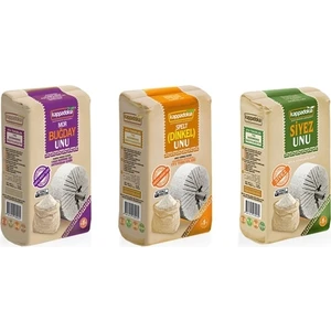 Mor Buğday Kızıl (Dinkel) Buğday ve Siyez Unu 3 x 1000 gr 3'lü Set