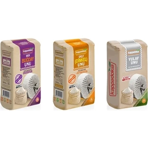 Mor Buğday Kızıl(Dinkel) Buğday Yulaf Unu 3 x 1000 gr 3'lü Set