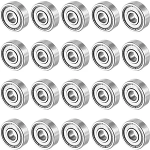 Dünya Magnet 20 Adet 625ZZ Rulman - Metal Mühürlü Çok Amaçlı Bilye Rulman - 5X16X5 Ölçülerinde
