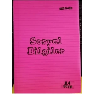 My Note Sosyal Bilgiler Defteri 80 Yaprak Çizgili