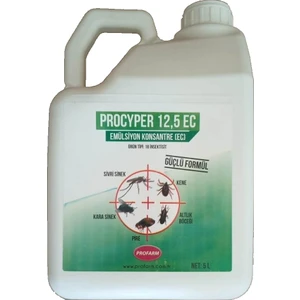 Procyper 12,5 Ec 5 lt Kene Pire Karasinek Sivrisinek Kovucu