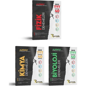 Rasyonel Yayınları Alpinist TYT Fizik Kimya Biyoloji Branş Denemeleri Seti