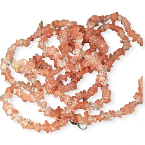 Livza Bijuteri Turuncu Kırık Doğaltaş Dizi