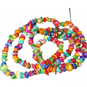 Livza Bijuteri Renkli  Kırık Doğaltaş Dizi