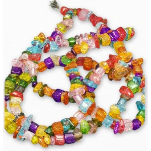 Livza Bijuteri Renkli Kırık Doğaltaş Dizi