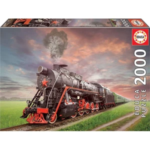 Educa Puzzle 2000 Parça Buharlı Lokomotif 18503
