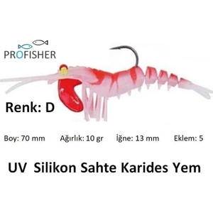 Profısher Tpr Fosforlu Silikon Sahte Yem 7 cm 10 gr 5 Eklem