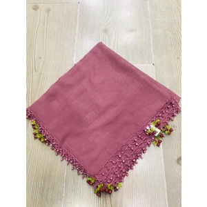 ALLURİNG Koyu Pembe Kiraz Oyalı Boncuklu Yazmalar