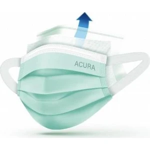 Yumuşak Elastik Kulaklı Yeşil 3 Katlı Telli Cerrahi Meltblown Lu Maske 50 Adet