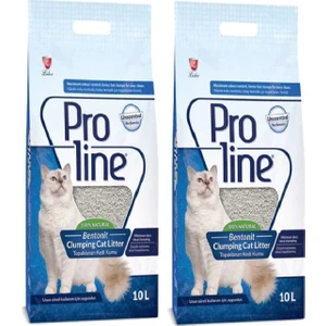Pro Line Naturel Parfümsüz Kedi Kumu 10 lt x 2
