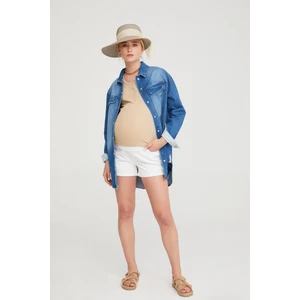 Hamile Beyaz Şort 1064