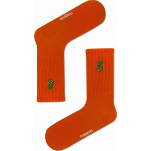 Carnaval Socks Ananas Nakışlı Turuncu Renkli Spor Çorap