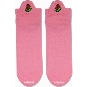 Carnaval Socks Karpuz Bilek Nakışlı Desenli Patik Spor Çorap