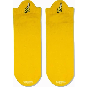 Carnaval Socks Muz Bilek Nakışlı Desenli Patik Spor Çorap