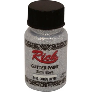 9002 Glitter Paint Gümüş Simli Boya  50 cc