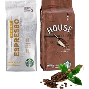 Düvenci Toptan Starbucks House Blend ve Blonde Espresso Çekirdek Kahve 250 gr 2'li
