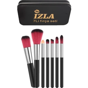 Izla 7'li Fırça Seti Metal Kutulu Siyah