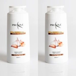 Tuzsuz Parabensiz Silikonsuz Boyasız Sarımsak Şampauanı 650 ml x 2 Li