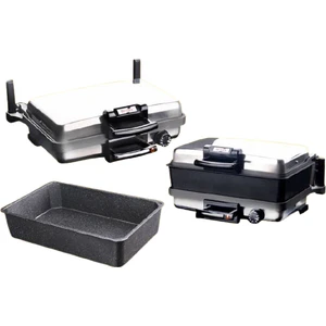 Jumbo Silex Granit Grill + Granit Pan Bazlama ve Lahmacun Makinesi Büyük Boy