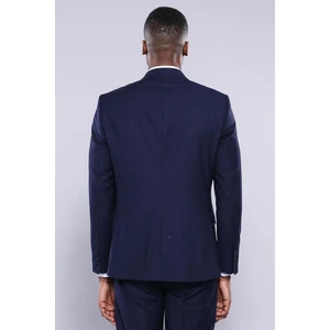 Erkek Kruvaze Yelekli  slim Fit Takım Elbise