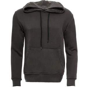 Kapşonlu Cepli Düz Erkek Sweat