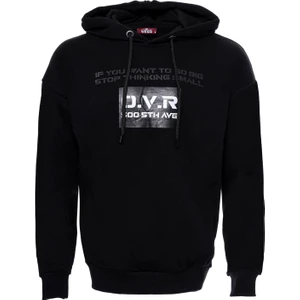 Kapşonlu Baskılı Erkek Sweat