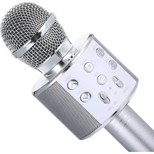 Handheld Ktv Karaoke Mikrofon Silver WS-858