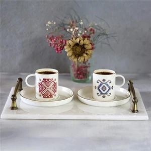 Mermer Beyaz Rustik 30X20 cm Tepsi