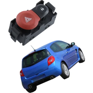 Renault Clio 3 Dörtlü Flaşör Ve Kapı Kilit Düğmesi 2005--2009