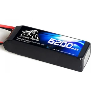 Leopard Power 5200 mAh 22.2V 6S 40C Lityum Polimer Lipo Batarya Pil T Plug