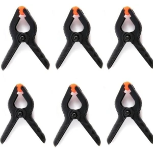 Fon Tutucu Mandal Perde Tutucu Mandal Clamp Kıskaç (6 Adet)